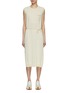 Main View - Click To Enlarge - PESERICO - Tie Waist Cotton Knit Dress