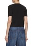 Back View - Click To Enlarge - YVES SALOMON - Ribbed Trim Knit Top