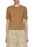 Main View - Click To Enlarge - YVES SALOMON - Ribbed Trim Knit Top