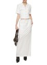 Figure View - Click To Enlarge - JUUN.J - Double Waisted String Skirt