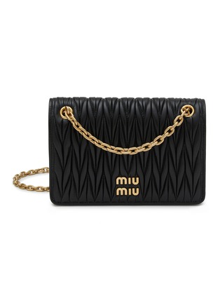 Main View - Click To Enlarge - MIU MIU - Small Matelassé Crossbody Bag