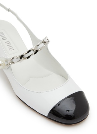Detail View - Click To Enlarge - MIU MIU - 35 Two-Tone Mary Jane Pumps
