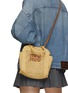 Figure View - Click To Enlarge - MIU MIU - Small N/S Crochet Raffia Tote Bag