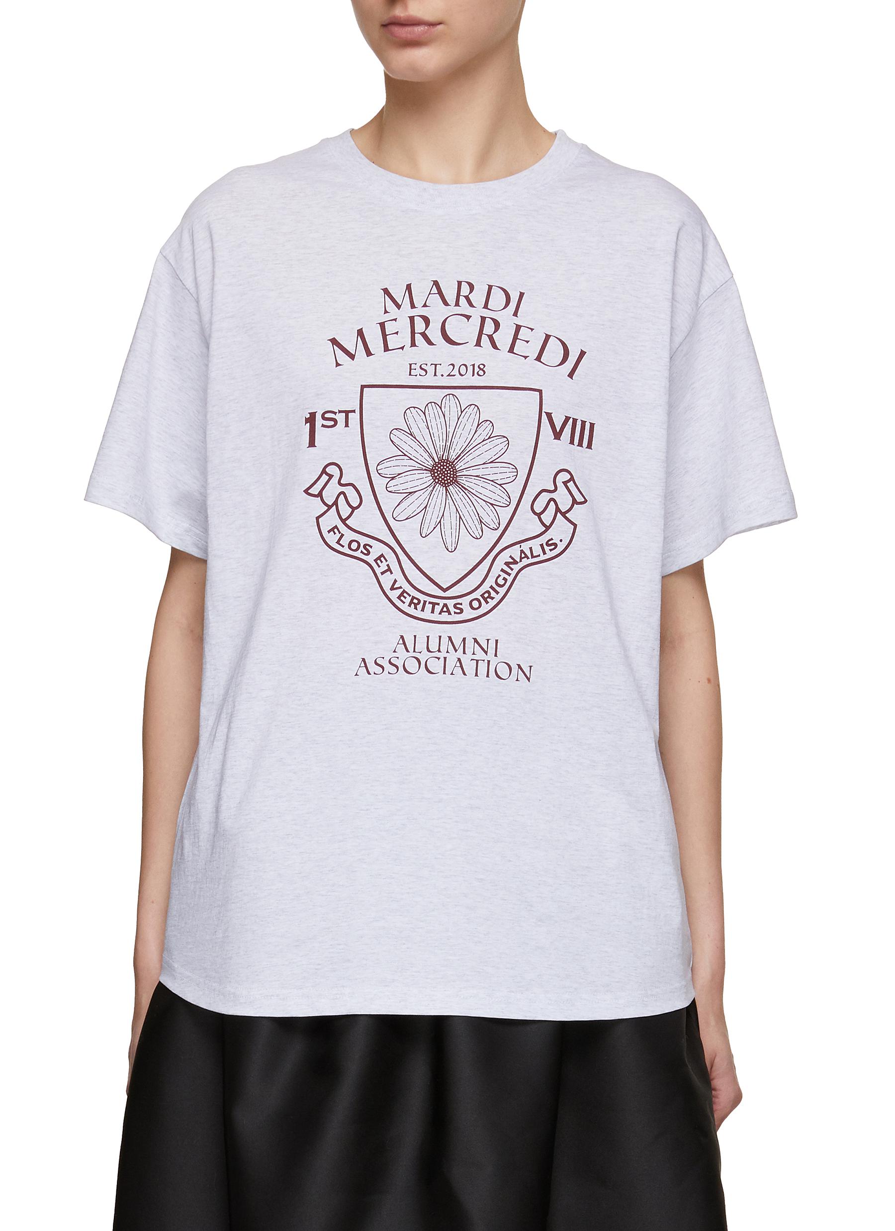 MARDI MERCREDI-ACTIF | Alumni Emblem Crewneck Oversized T-Shirt