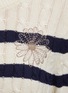  - MARDI MERCREDI-ACTIF - Stripe Knit Round Neck Cardigan