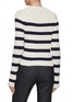 Back View - Click To Enlarge - MARDI MERCREDI-ACTIF - Stripe Knit Round Neck Cardigan