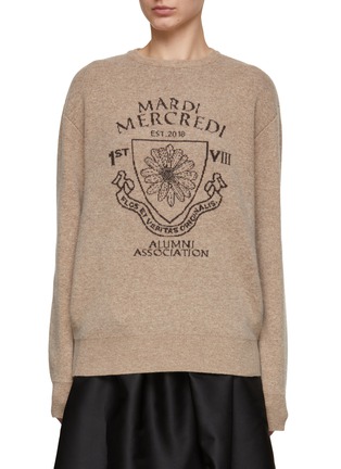 Main View - Click To Enlarge - MARDI MERCREDI - Small Alumni Emblem Cropped Pullover