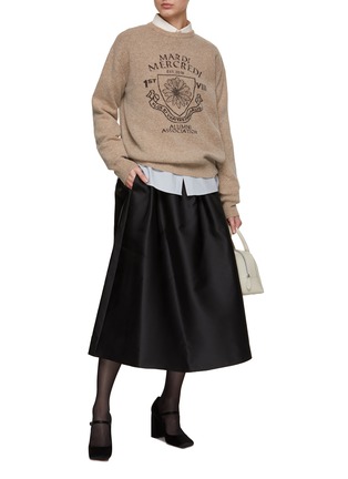 Figure View - Click To Enlarge - MARDI MERCREDI - Small Alumni Emblem Cropped Pullover