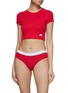 Figure View - Click To Enlarge - ALEXANDER WANG - Bodywear Cropped Ribbed Crewneck T-Shirt
