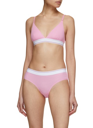 Buy Calvin Klein Underwear Women Pink Logo Waistband Solid Bikini Panties 