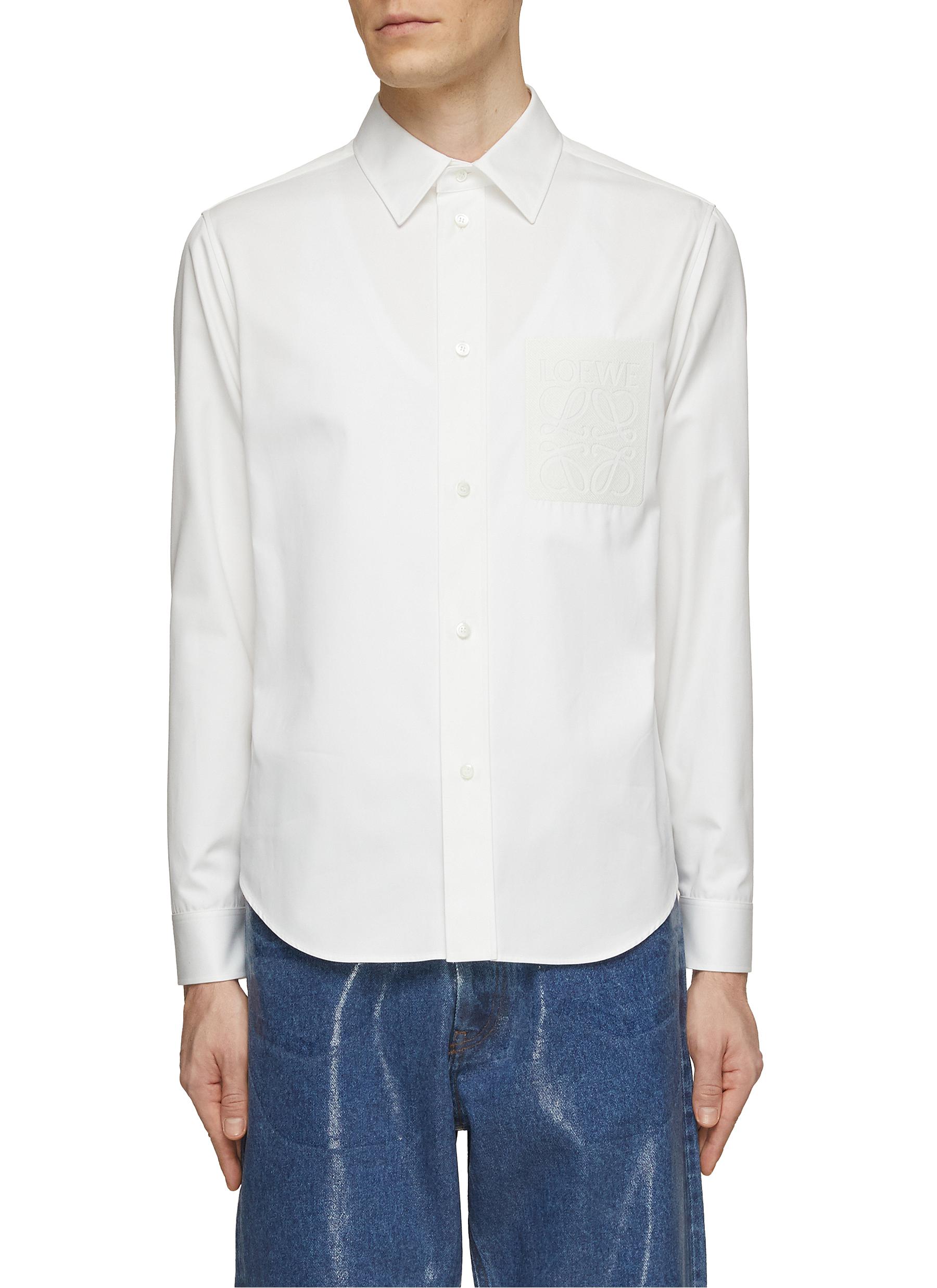 Negative Space Embroidered Angram Shirt