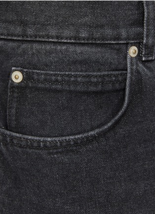  - LOEWE - Leather Logo Patch Straight Leg Jeans