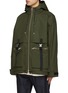 Detail View - Click To Enlarge - LOEWE - Buckle Strap Hooded Parka Jacket