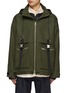 Main View - Click To Enlarge - LOEWE - Buckle Strap Hooded Parka Jacket