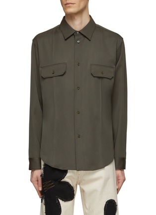 Main View - Click To Enlarge - LOEWE - Double Flap Pocket Shirt