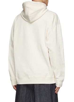 Back View - Click To Enlarge - LOEWE - Leather Anagram Pocket Relaxed Hoodie