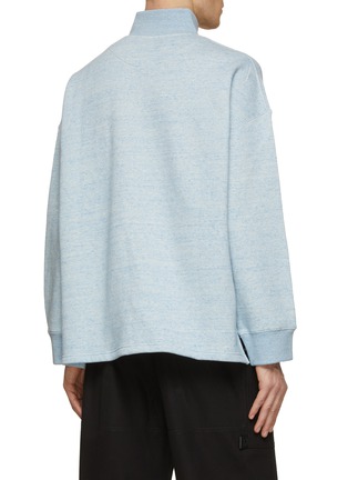 Back View - Click To Enlarge - LOEWE - Logo Embroidered Cotton Sweatshirt