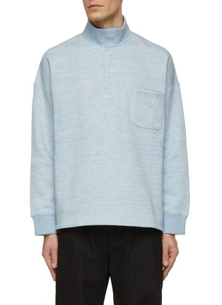 Main View - Click To Enlarge - LOEWE - Logo Embroidered Cotton Sweatshirt