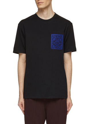 Main View - Click To Enlarge - LOEWE - Negative Space Embroidered Angram T-Shirt