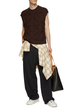 Figure View - Click To Enlarge - LOEWE - Braided Anagram Knit Vest