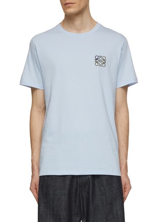 Main View - Click To Enlarge - LOEWE - Anagram Embroidered Cotton T-Shirt