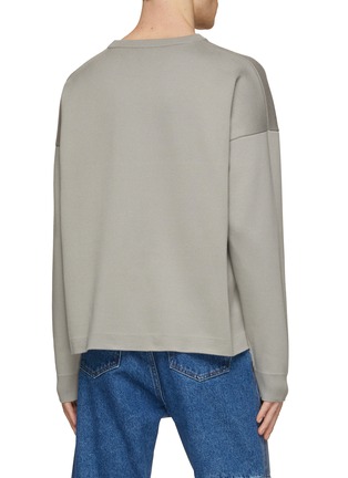 Back View - Click To Enlarge - LOEWE - Woven Anagram Pocket Sweater