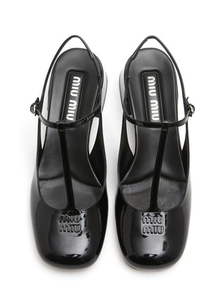 Detail View - Click To Enlarge - MIU MIU - 35 Mary Jane Patent Leather Pumps