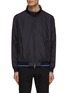 Main View - Click To Enlarge - PAUL & SHARK - Stand Collar Contrast Hem Zip Front Bomber Jacket