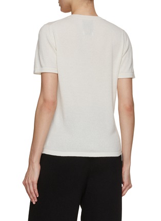 Back View - Click To Enlarge - BARRIE - x Sofia Coppola Simple Cashmere Silk Knit Top