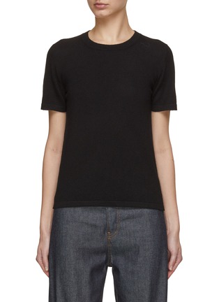 Main View - Click To Enlarge - BARRIE - x Sofia Coppola Simple Cashmere Silk Knit Top