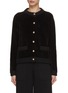 Main View - Click To Enlarge - BARRIE - x Sofia Coppola Velvet Effect Cardigan