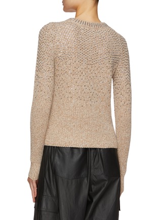 Back View - Click To Enlarge - ERMANNO SCERVINO - Hotfix Chunky Ribbed Knit Sweater