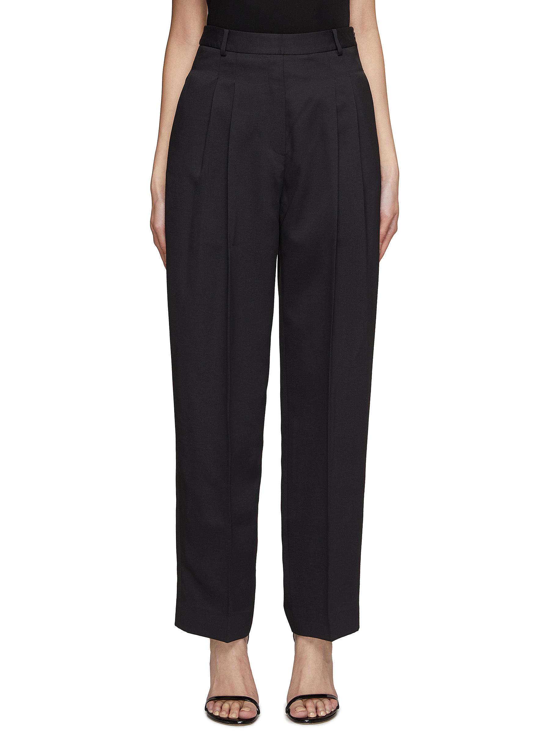 Front Pleat Tailored Cocoon Pants