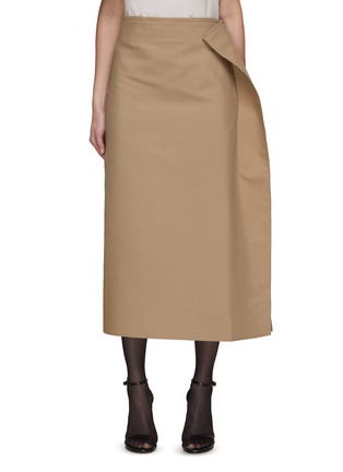 Main View - Click To Enlarge - GIA STUDIOS - Side Flap Pencil Skirt