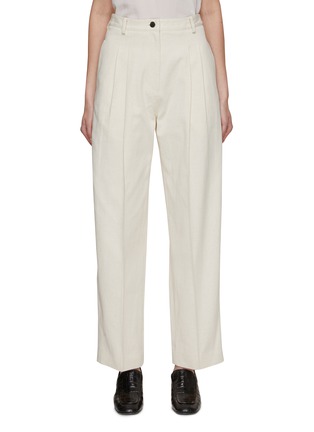 Main View - Click To Enlarge - GIA STUDIOS - Front Pleat Tailored Cocoon Pants
