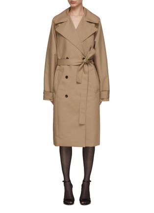 Main View - Click To Enlarge - GIA STUDIOS - Double Breasted Trench Coat
