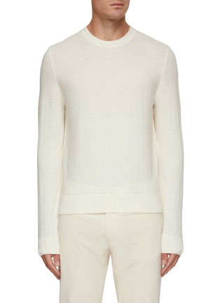 Main View - Click To Enlarge - THEORY - Novo Merino Wool Blend Crewneck Sweater