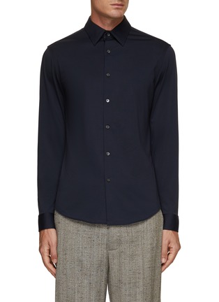Main View - Click To Enlarge - THEORY - Pointed Collar Sylvian Shirt