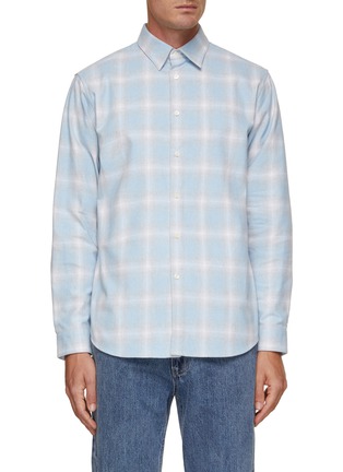 Main View - Click To Enlarge - THEORY - Irving Faded Flannel Shirt