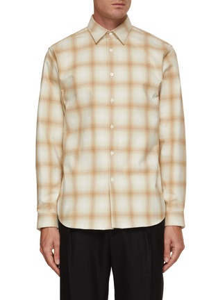 Main View - Click To Enlarge - THEORY - Irving Faded Flannel Shirt