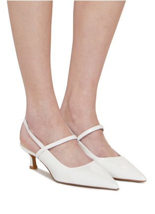 Figure View - Click To Enlarge - EQUIL - Lima 50 Slingback Leather Pumps