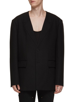 Main View - Click To Enlarge - WE11DONE - Oversized Wool Blazer