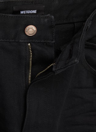  - WE11DONE - Ruched Detail Slim Fit Jeans