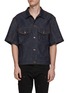 Main View - Click To Enlarge - WE11DONE - Short Sleeve Denim Jacket