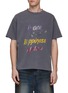 Main View - Click To Enlarge - WE11DONE - Slogan Print Cotton T-Shirt