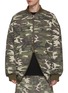 Main View - Click To Enlarge - WE11DONE - Oversized Camouflage Print Bomber Jacket