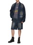 Figure View - Click To Enlarge - WE11DONE - Oversized Denim Jacket