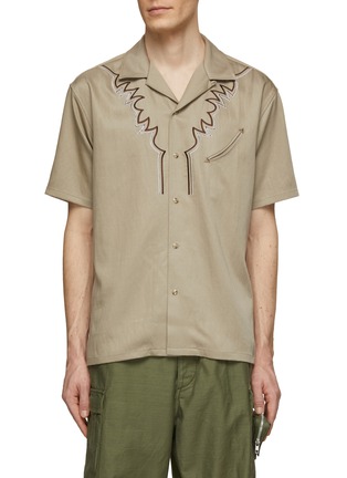 Main View - Click To Enlarge - TOGA VIRILIS - Embroidered Western Shirt