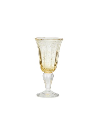 Main View - Click To Enlarge - LA ROMAINE EDITIONS - The Bubble Stemmed Glass — Gold