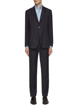 Main View - Click To Enlarge - LARDINI - Easy Wear Striped Single Breasted Suit